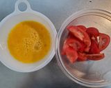 トマトとふわふわたまごの中華炒め作り方1写真