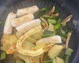 イカと小松菜のガリバタポテト作り方7写真
