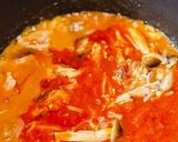 【速攻】鯖缶きのこトマトソースのパスタ作り方5写真