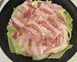 豚バラとキャベツの柚子胡椒ポン酢蒸し作り方4写真