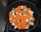 野菜炒め♪簡単レシピ鶏むね肉キャベツ椎茸作り方4写真