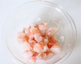 クセが無くトロッと【夕顔とエビのとろみスープ】作り方2写真