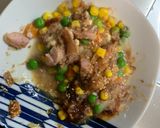 レンジ簡単クリーミーそば飯味炒飯弁当作り方5写真