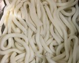 簡単　温かま玉うどん作り方1写真