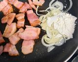 かぼちゃと厚切りベーコンのクリーム煮作り方4写真