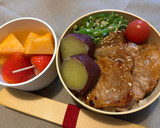 炊き込みご飯と豚生姜焼き弁当♡作り方8写真