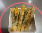 ワンタンの皮でおつまみ作り方3写真