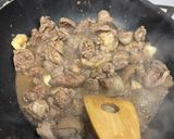 鶏レバーのニンニク生姜入り甘辛煮作り方5写真