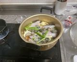 豚と魚介のカタプラーナ鍋　ポルトガル料理作り方3写真