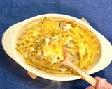 鶏肉と豆腐の豆乳マカロニグラタン作り方3写真