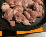 小松菜と鶏肉の塩炒め作り方4写真
