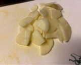 にんにくスライス多めのポークチャップ。作り方2写真