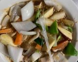 お一人様洋風梅レモン味根菜たっぷり野菜炒作り方16写真