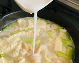 豆腐1丁、幸せに消えます。エビ玉塩あん作り方8写真