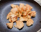 ごはんがすすむ！鶏むねキムチーズ炒め作り方4写真