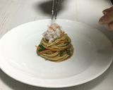 活ズワイガニのレモンペペロンチーノ作り方30写真