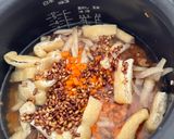 紫もち麦入り鶏とごぼうの腸活炊き込みご飯作り方6写真