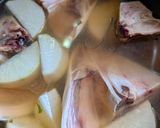 簡単★ぶりあら大根と煮汁で雑炊作り方2写真