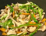 夏の夕飯☆大葉爽やか豚挽肉ときのこの麻婆茄子作り方5写真