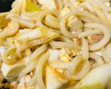 ミニ豆腐＆長ネギのきつね焼きうどん作り方3写真