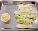 簡単！豚肉と長ネギの和風パスタ作り方1写真