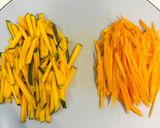 人参とかぼちゃの胡麻きんぴら作り方1写真