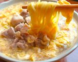 【 鶏もも肉とトロトロ卵の酸辣湯麺 〗作り方7写真