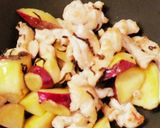 簡単!鶏肉とさつま芋ご飯♪1人ランチ作り方1写真