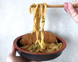 肉カツカレーでニックカーツカレーうどん作り方19写真