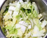 具沢山のは白菜 鶏ささみ肉 えのき 舞茸の中華煮作り方1写真