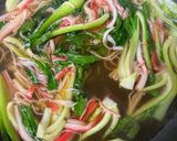 チンゲン菜とかに棒のあんかけ作り方2写真