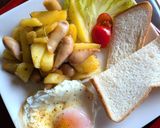 休日朝✨いつものソーセージをホテル朝食風に♡作り方18写真