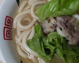 簡単★シャンタンスープの肉うどん作り方4写真