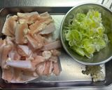 ヤゲン軟骨のガリねぎ塩焼き。作り方1写真