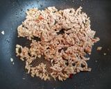 節約簡単今日の夕飯!厚揚韮挽肉もやし炒め作り方5写真