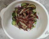 みょうがときゅうり・わかめのポン酢和え作り方3写真