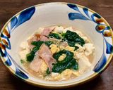 ベーコンと豆腐とホウレン草と卵のうま煮作り方8写真