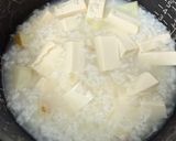 今日のブランチ　豆腐芋粥😻作り方3写真