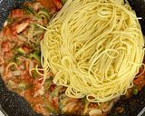 ゴーヤーとツナのトマト缶パスタ作り方9写真