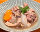 夕食♡手羽元の梨・エリンギ入り赤ワイン簡単煮込み作り方4写真