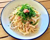 和風オイル　明太子パスタ　たらこパスタ作り方10写真