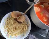 カブとベーコンのトマトスープパスタ作り方10写真