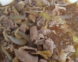 玉ねぎたっぷり色々きのこの肉豆腐作り方7写真