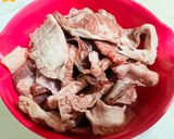 すき焼きのタレで牛すじの甘辛煮作り方1写真