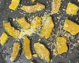 かぼちゃの粉チーズ焼き作り方3写真
