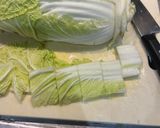 圧力鍋で鳥と白菜の味噌鍋作り方3写真
