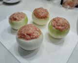 トマトスープで煮込んだ肉詰め玉ねぎ作り方4写真