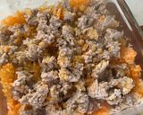 レンチン　ひき肉丼作り方3写真