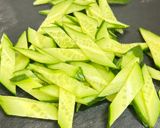 料理が映える!胡瓜の菱形(ひし形)スライス切り作り方4写真