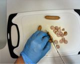 えのきともやしとネギのチーズチヂミ作り方1写真